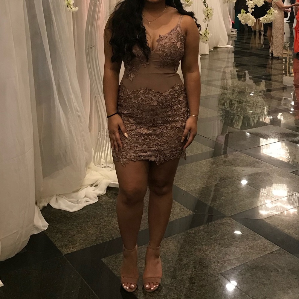 Mauve cock tail dress